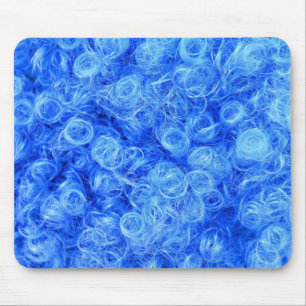 Tapis De Souris perruque bleue pour carnaval