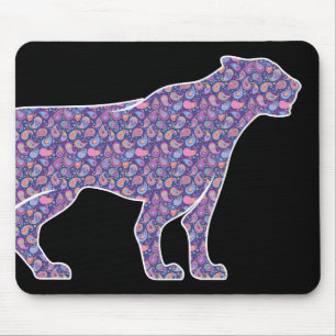 Tapis De Souris Persian Iranian Near East Paisley Panther Leopard
