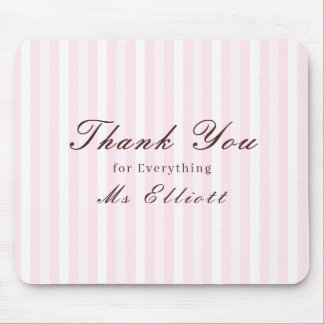 Tapis De Souris Personalised Thank You Teacher Mouse Pad Pink Mist
