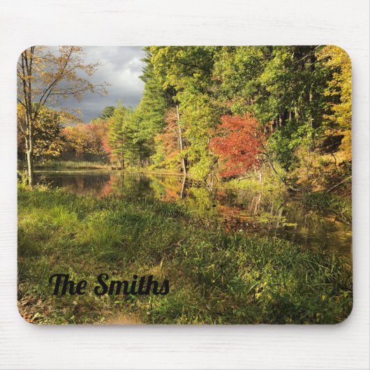 Tapis De Souris Personalize! Autumn Pond Mouse Pad (Devant)