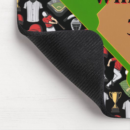 Tapis De Souris Personalized Baseball Mousepad (Coin)
