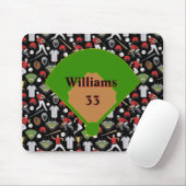 Tapis De Souris Personalized Baseball Mousepad (Avec souris)