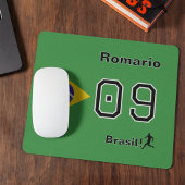 Tapis De Souris Personalized Brasil Soccer Fan Desk Accessory