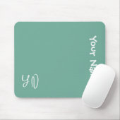 Tapis De Souris Personalized Cute Mouse Pad – Name & Initials Gift (Avec souris)