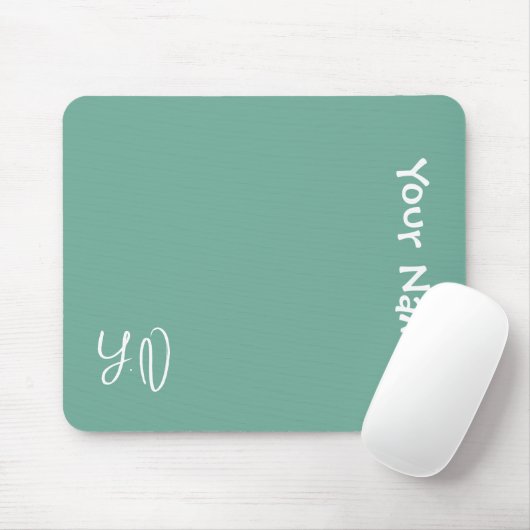 Tapis De Souris Personalized Cute Mouse Pad – Name & Initials Gift (Avec souris)