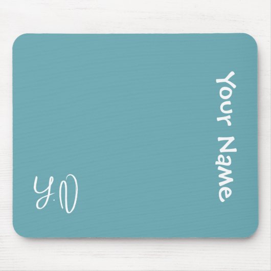 Tapis De Souris Personalized Cute Mouse Pad – Name & Initials Gift (Devant)