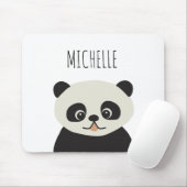Tapis De Souris Personalized Cute Panda Illustration (Avec souris)