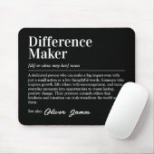 Tapis De Souris Personalized Difference Maker Definition (Avec souris)