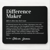 Tapis De Souris Personalized Difference Maker Definition (Devant)