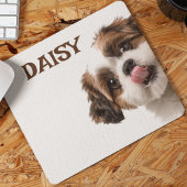 Tapis De Souris Personalized Dog Photo & Name Mouse Pad