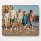Tapis De Souris Personalized Family Photo and Text (Devant)