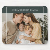 Tapis De Souris Personalized Family Photo | Custom Family Name (Devant)