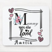 Tapis De Souris Personalized Floral Mommy Mousepad (Devant)