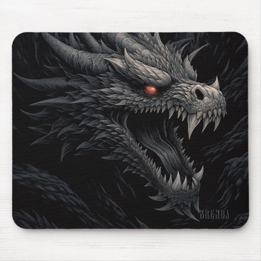 Tapis De Souris Personalized Gothic Dragon Head (Devant)