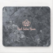 Tapis De Souris Personalized Grey Marbel Nail Studio Branding (Devant)