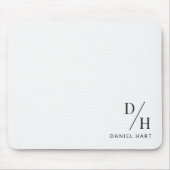 Tapis De Souris Personalized Modern Minimalist Initial Name (Devant)
