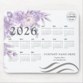 Tapis De Souris Personalized Mouse Pad with Full 2026 Calendar (Devant)