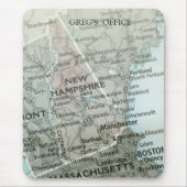 Tapis De Souris Personalized New Hampshire State Map  (Devant)
