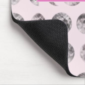 Tapis De Souris Personalized Pink Moon Phase Celestial Name Gift (Coin)