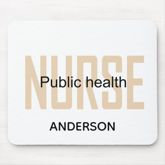 Tapis De Souris Personalized Public health nurse RN gifts (Devant)
