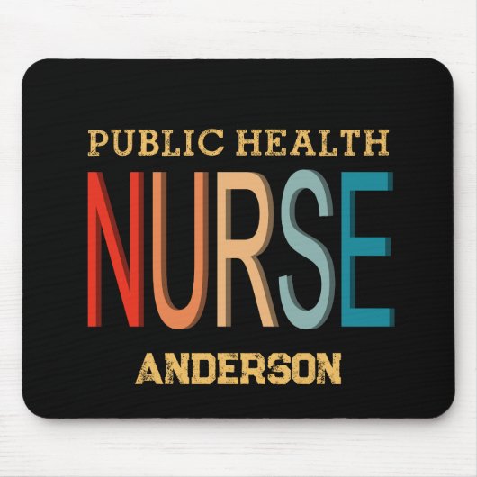 Tapis De Souris Personalized Public health nurse RN gifts (Devant)