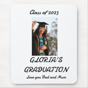 Tapis De Souris Personalized simple Graduation Photo 