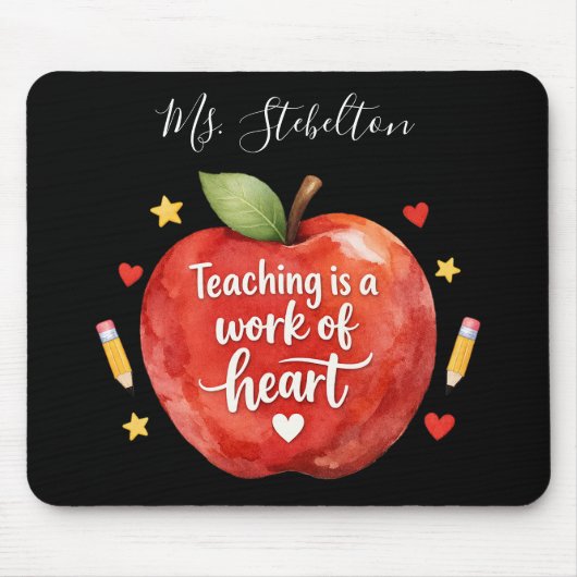 Tapis De Souris Personalized Teacher Appreciation Mouse Pad (Devant)