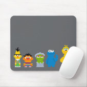 Tapis De Souris Personnages de Sesame Street en pixels (Avec souris)