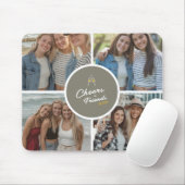 Tapis De Souris Personnalisable Elegant Best Friends 4 Photo Colla (Avec souris)