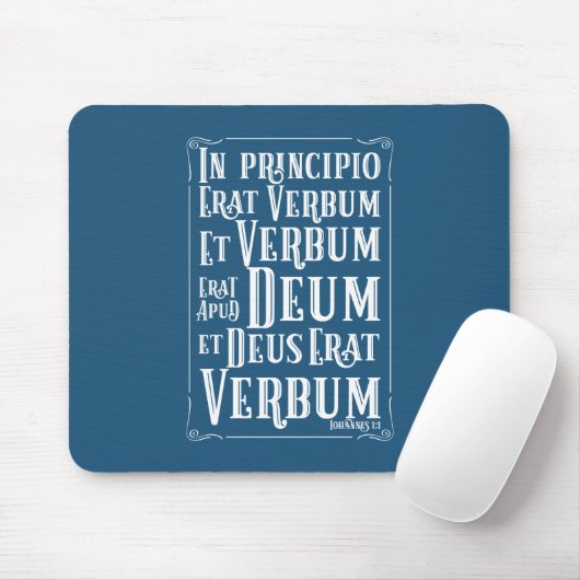 Tapis De Souris PERSONNALISABLE En Principio Erat Verbum (Avec souris)