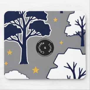 Tapis de souris personnalisé avec arbre et étoile