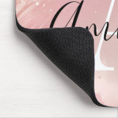 Tapis de souris personnalisé avec strass rose gold (Coin)