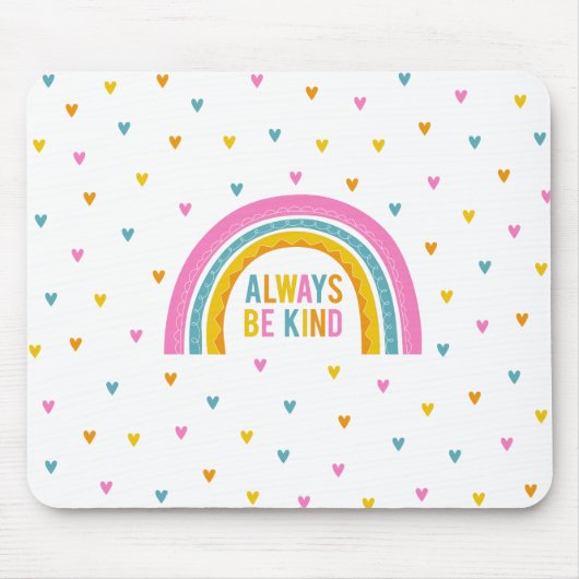 Tapis De Souris Personnalisé Be Kind Rainbow Porte - bloc (Devant)