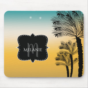 Tapis de souris personnalisé Coucher de soleil tro