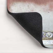 Tapis De Souris personnalisé de luxe rose et blanc (Coin)