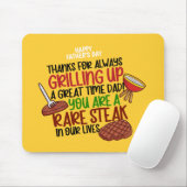 Tapis De Souris Personnalisé Funny Grill Chef Papa (Avec souris)