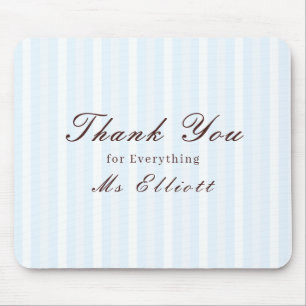 Tapis de souris personnalisé Merci enseignant Bleu