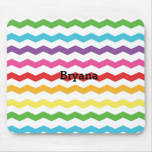 Tapis de souris personnalisé motif Chevron arc-en-