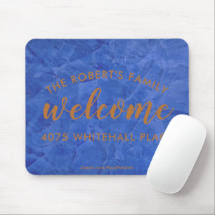 Tapis de souris personnalisé Navy et cuivre
