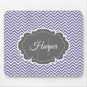 Tapis De Souris Personnalisé Purple Chevron