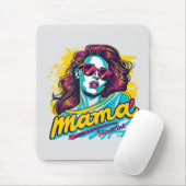 Tapis De Souris Personnalisé Retro Mama Pop Art (12) (Avec souris)