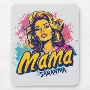 Tapis De Souris Personnalisé Retro Mama Pop Art (14)