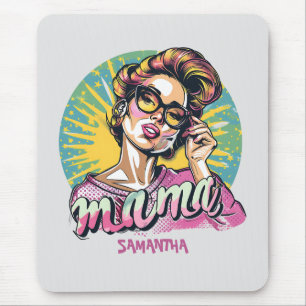 Tapis De Souris Personnalisé Retro Mama Pop Art (16)
