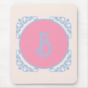 Tapis De Souris Personnalisé rose et bleu