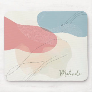 Tapis De Souris Personnalisé Subtil Tone Tone Fluid Art
