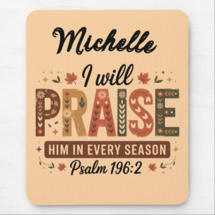 Tapis De Souris Personnalisée Belle Chute / Thanksgiving Christian