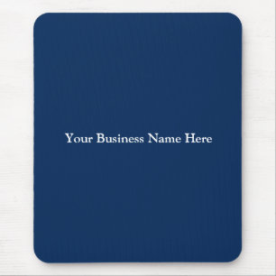 Tapis De Souris Personnaliser Bleu Marine Blanc Entreprise Corpora