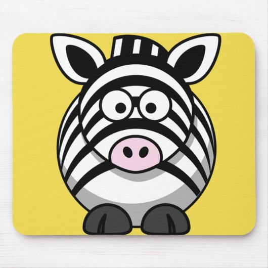 Tapis De Souris Personnaliser Cute Zebra (Devant)