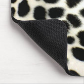 Tapis De Souris Personnaliser fourrure dalmate Texture noir et bla (Coin)