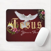 Tapis De Souris Personnaliser Jésus est le roi #2 Mousepad (Avec souris)